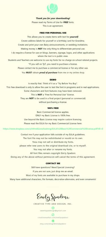 Eula Free Fonts